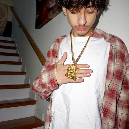 Gold Jesus Piece (pre-order)
